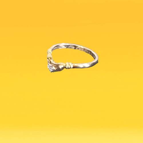 Gold Diamond Claddagh Ring image-2