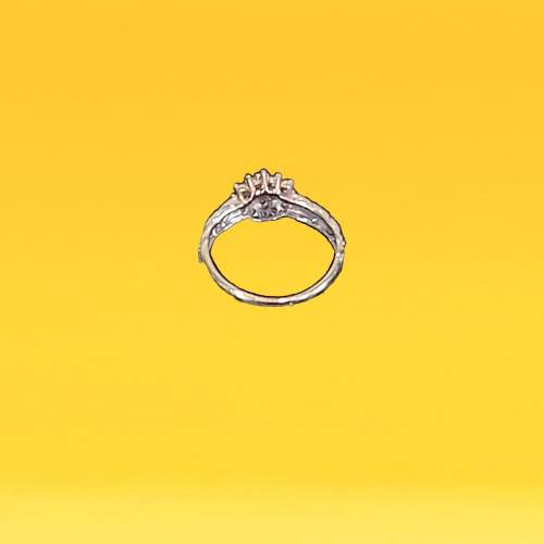 White Gold 0.25ct Diamond Ring image-2