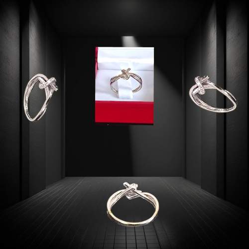 White Gold Diamond Ring image-4