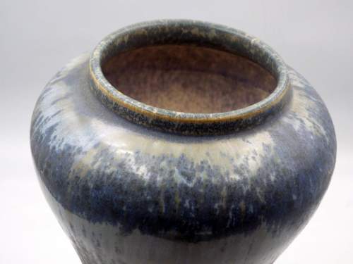Ashby Potters Guild Blue Art Pottery Vase image-6