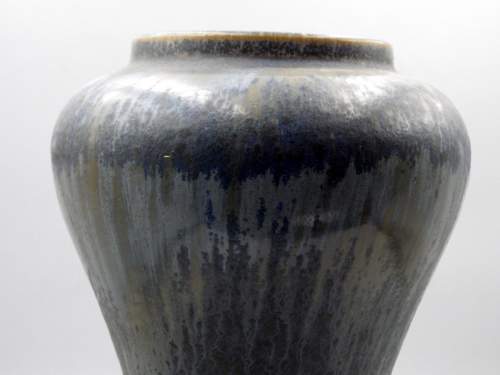 Ashby Potters Guild Blue Art Pottery Vase image-2