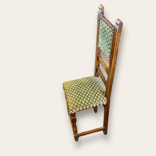 Late 19th Century Upholstered French Fruitwood Childs Correction Chair image-2