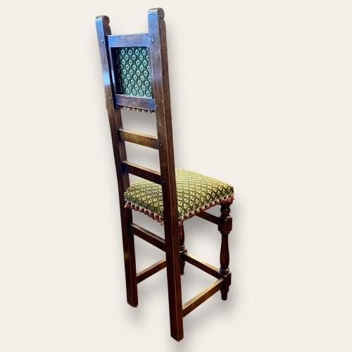 Late 19th Century Upholstered French Fruitwood Childs Correction Chair image-3