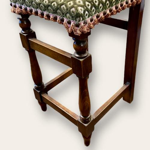 Late 19th Century Upholstered French Fruitwood Childs Correction Chair image-5