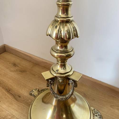 Brass Standard Lamp - Superb Heavy Quality and Period Design 1914 image-3