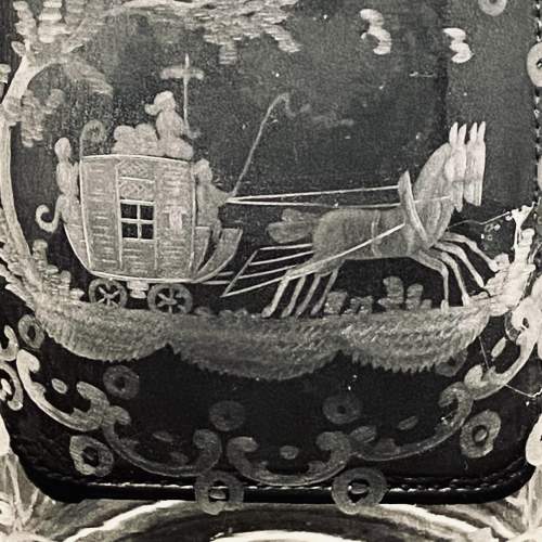 Georgian Engraved Lead Glass Tumbler image-3