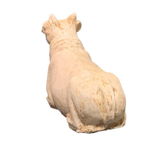 Tang Dynasty Pottery Reclining Bull image-5
