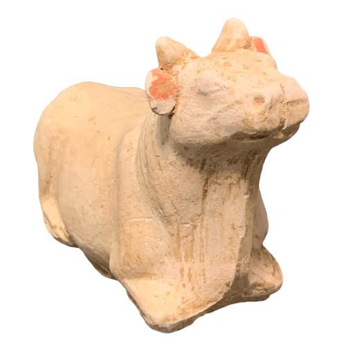 Tang Dynasty Pottery Reclining Bull image-6