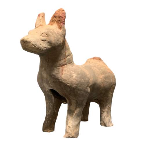 Large Han Dynasty Pottery Guard Dog image-3