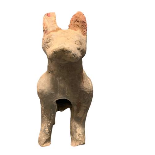 Large Han Dynasty Pottery Guard Dog image-5