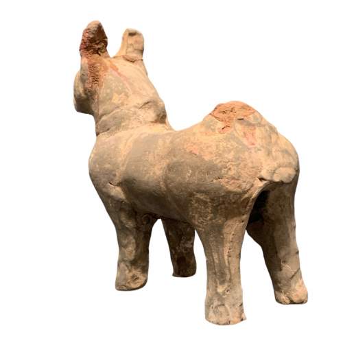 Large Han Dynasty Pottery Guard Dog image-6