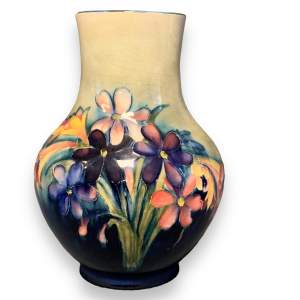 William Moorcroft Spring Flowers Baluster Vase
