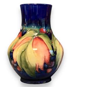 William Moorcroft Leaf and Berry Baluster Vase