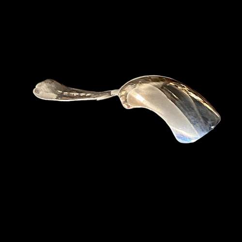 Rare William IV King Variant Silver Caddy Spoon image-3