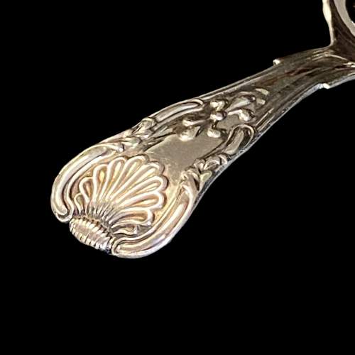 Rare William IV King Variant Silver Caddy Spoon image-6