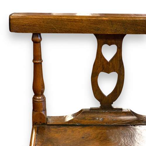 Georgian Oak Peg Jointed Corner Chair image-5