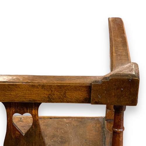 Georgian Oak Peg Jointed Corner Chair image-6