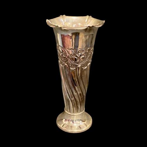 Edwardian Silver Flower Vase image-1