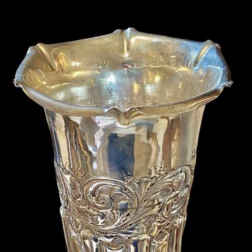 Edwardian Silver Flower Vase image-3