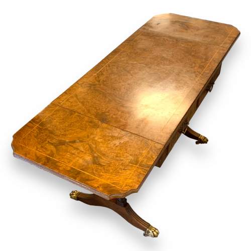 Mid 20th Century Small Burr Walnut Sofa Table image-6