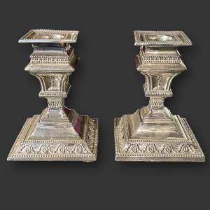 Early 20th Century Pair of Silver Candlesticks