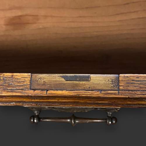 Arts and Crafts Oak Chest of Drawers image-5