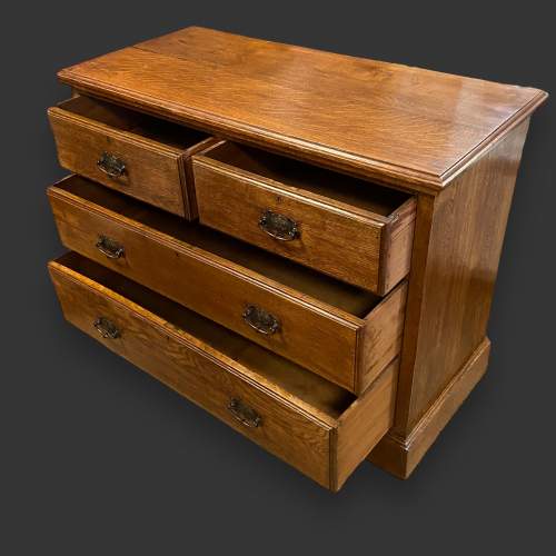 Arts and Crafts Oak Chest of Drawers image-2
