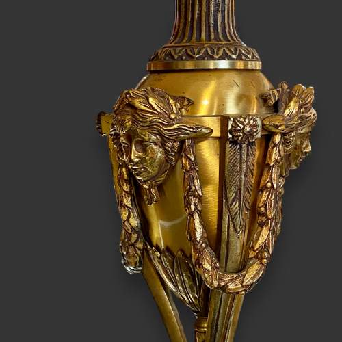 Early 20th Century French Gilt Lamp image-2