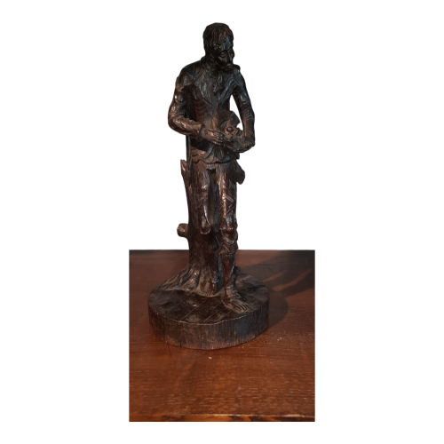 A Pair of Black Forest Figures Sculptures of a Rich Man and Poor Man image-6