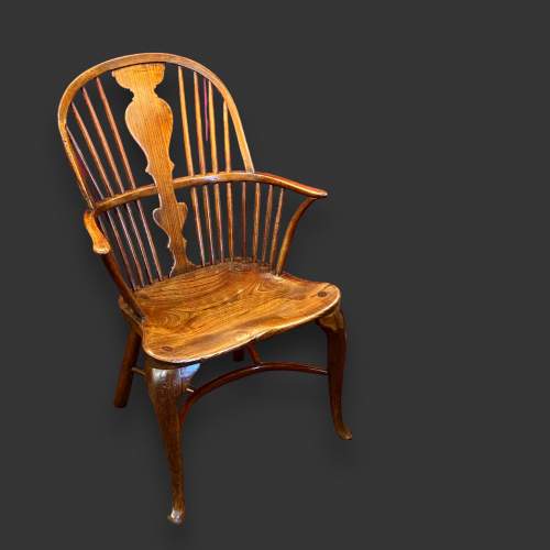 George II Ash and Elm Windsor Chair image-1