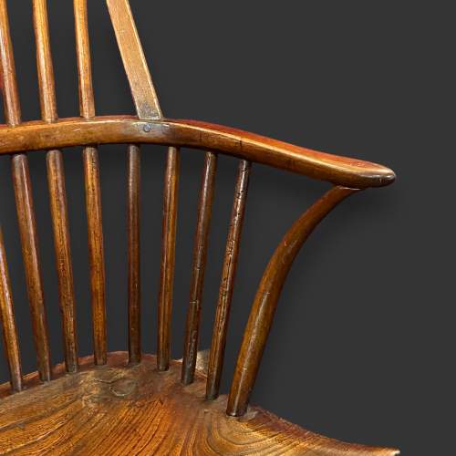 George II Ash and Elm Windsor Chair image-3