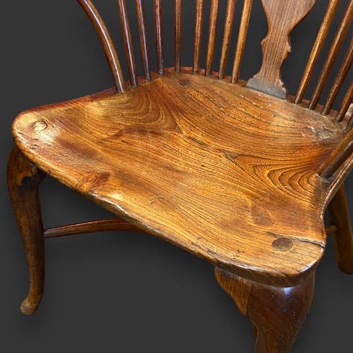 George II Ash and Elm Windsor Chair image-4