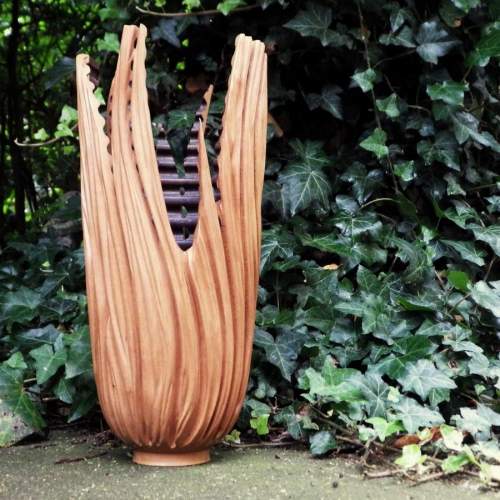 Seth Leach Early 21st Century Woodcraft Carved Maple Vase image-4