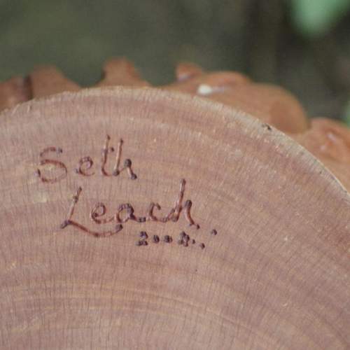Seth Leach Early 21st Century Woodcraft Carved Maple Vase image-6
