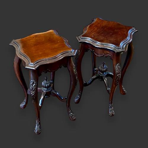 Pair of Victorian Mahogany Side Tables image-1