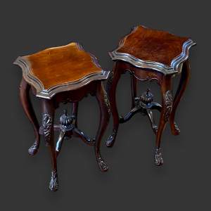 Pair of Victorian Mahogany Side Tables