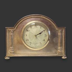 Vintage Steel Cased Mantel Clock