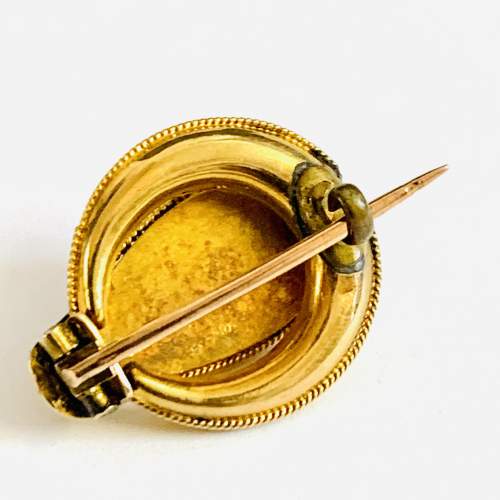 Victorian Gold and Enamel Brooch Tie Pin image-2