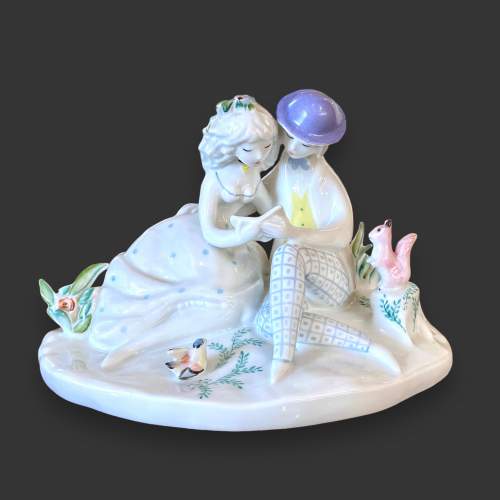 Mid 20th Century Rosenthal The Lovers Reading Figurine image-1