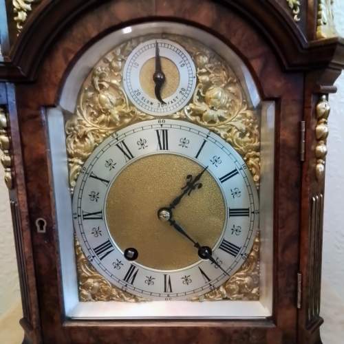 Walnut Mantel Clock by Lenzkirch with Gilt Mounts image-4