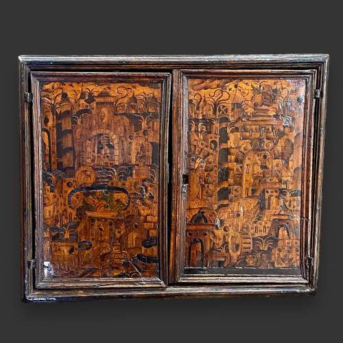 Queen Anne Period Table  Marquetry Cabinet image-2