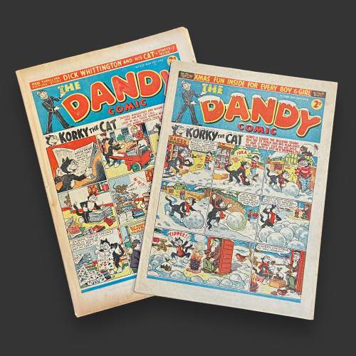 Mid 20th Century Set of Five Original Dandy Comics image-2