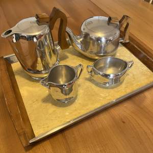 Vintage Picquot Ware 5-Piece Tea Set