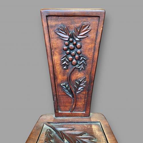 Vintage Carved Childs Chair image-4