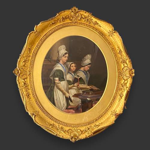 Pair of Mid 19th Century Oil on Canvas Paintings image-2