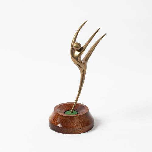A Vintage Bronze Figure Titled The Dancer by Alain Cantarel image-3
