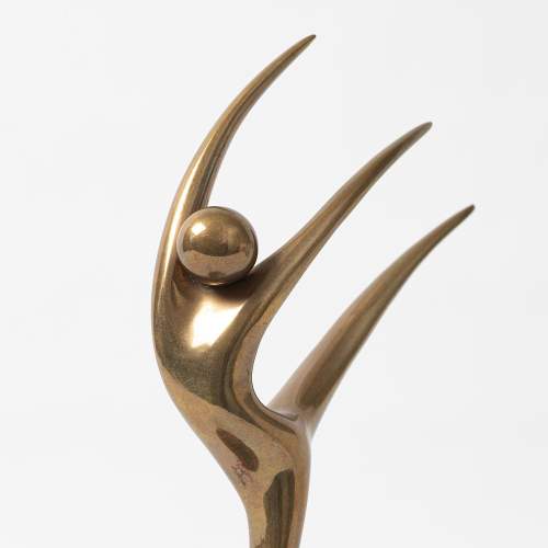 A Vintage Bronze Figure Titled The Dancer by Alain Cantarel image-4