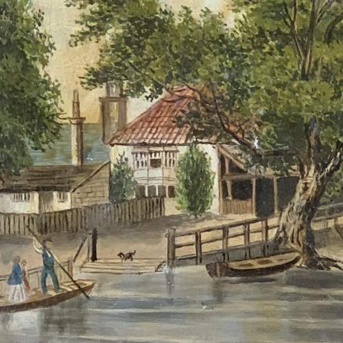 19th Century Norwich School Oil on Board Painting image-2