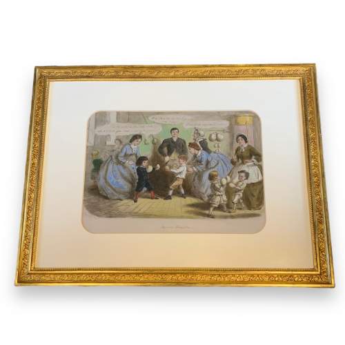 John Leech 19th Century Oil Painting of Physical Education image-1