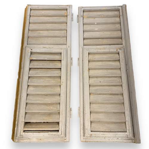 Pair of Vintage French Window Shutters image-1